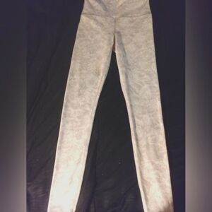 ATHLETA ELATION TEXTURED TIGHT LEGGINGS PALE FLORAL /XS